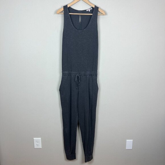Sundry 2 Jumpsuit Womens Medium Gray Jogger Sleeveless Drawstring Casual Lounge‎ - Picture 13 of 13